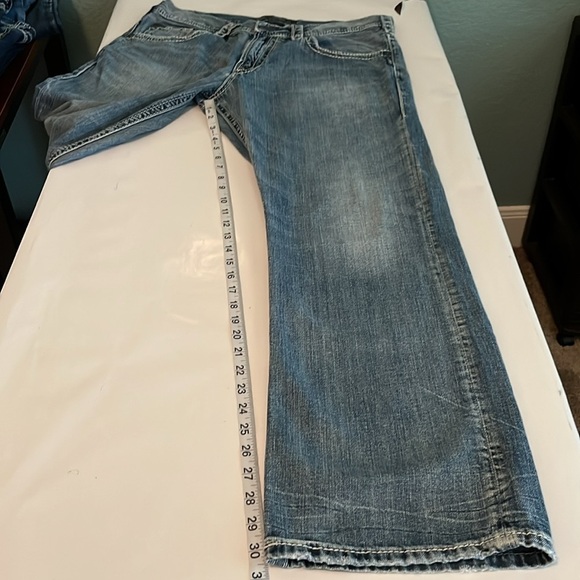 Silver Jeans Gordie Straight Leg Relaxed Size 34 - Picture 6 of 16